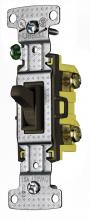 Hubbell Wiring Device-Kellems RS115S - RESI TOG SWITCH, SP 15A 120V, S GRD, BR