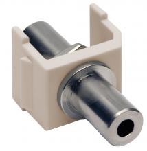 Hubbell Wiring Device-Kellems SF35FFAL - SNAP-FIT, KEYSTONE,3.5MM STEREO,F/F,AL