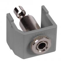 Hubbell Wiring Device-Kellems SF35SJGY - SNAP-FIT, KEYSTONE,3.5MM STEREO,SDR,GY