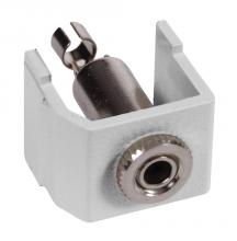Hubbell Wiring Device-Kellems SF35SJW - SNAP-FIT, KEYSTONE,3.5MM STEREO,SDR,WH