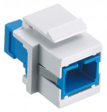 Hubbell Wiring Device-Kellems SFFSCSBKW - FIBER, SNAP-FIT,FLSH,SC SMPLX,BK,ZIRC,WH