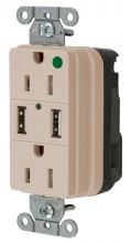 Hubbell Wiring Device-Kellems SNAP8200USBLA - USB CHGR SNAP HG 15A125V DUP 3A5V PT LA