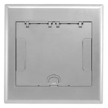 Hubbell Wiring Device-Kellems 4GAFBCVRALU - 4G AFB CVR, FLUSH, ALUMINUM POWDER