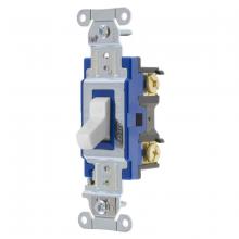 Hubbell Wiring Device-Kellems 1201W - SWITCH, HUBPRO, 1-POLE, 15A 120/277V, WH