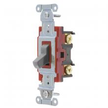 Hubbell Wiring Device-Kellems 1222GY - SWITCH, HUBPRO, 2-POLE, 20A 120/277V, GY