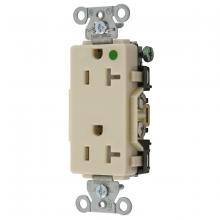 Hubbell Wiring Device-Kellems 2182IVTRA - RCPT DECO DUP HG HUBPRO 20A/125V TR IV