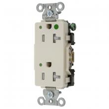 Hubbell Wiring Device-Kellems 2182LALTRA - RCPT DECO DUP HG HUBPRO 20A/125V TR L LA