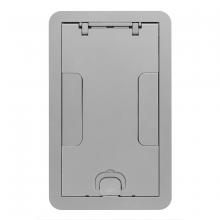 Hubbell Wiring Device-Kellems 24GCCVRALU - 2/4G CARPET CVR, FLUSH, ALUMINUM POWDER