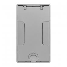 Hubbell Wiring Device-Kellems 24GTCVRALU - 2/4G TILE CVR, FLUSH, ALUMINUM POWDER