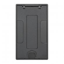 Hubbell Wiring Device-Kellems 24GTCVRBKC - 2/4G TILE CVR, INSERT, BLACK POWDER