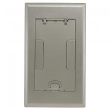 Hubbell Wiring Device-Kellems 2GAFBCVRNK - 2G AFB CVR, FLUSH, NICKEL POWDER