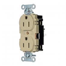 Hubbell Wiring Device-Kellems 5252STI - PRO RCPT, COM, SPRG TRM, 15A 125V, IV