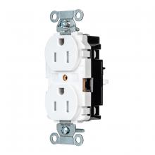 Hubbell Wiring Device-Kellems 5262STWTR - PRO RCPT COM, TR, SPRG TRM, 15A 125V, WH