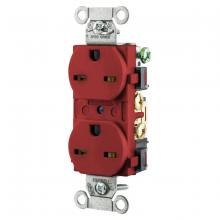 Hubbell Wiring Device-Kellems 5662R - RCPT, DUP, COMM, 15A 250V, 6-15R, SF, RD