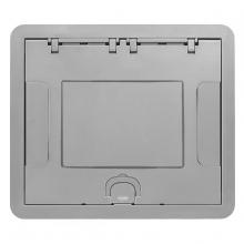 Hubbell Wiring Device-Kellems 610GCCVRALUC - 6/10G CARPET CVR, INSERT,ALUMINUM POWDER