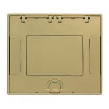 Hubbell Wiring Device-Kellems 610GTCVRBRSC - 6/10G TILE CVR, INSERT, BRASS POWDER