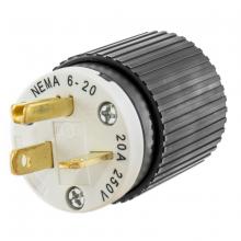 Hubbell Wiring Device-Kellems 620SP - PLUG, IND GRD, 20A 250V, 6-20P