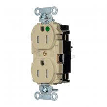 Hubbell Wiring Device-Kellems 8200STITR - PRO RCPT, HG, TR, SPRG TRM, 15A 125V, IV