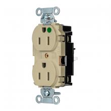 Hubbell Wiring Device-Kellems 8200STI - PRO RCPT, HG, SPRG TRM, 15A 125V, IV