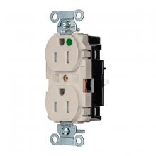 Hubbell Wiring Device-Kellems 8200STLATR - PRO RCPT, HG, TR, SPRG TRM, 15A 125V, LA