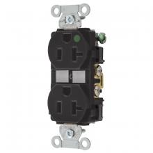 Hubbell Wiring Device-Kellems 8300BK - HUBBELL-PRO HG DPLX 20A/125V  BK