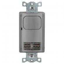 Hubbell Wiring Device-Kellems AD2000GY1N - WS,VAC/OCC,DT,1+RLY,120/277V,NO+BTN,GY