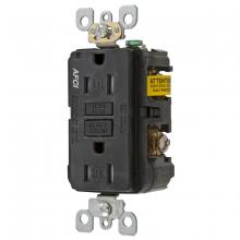 Hubbell Wiring Device-Kellems AFR15TRBK - 15A ARC FAULT TR RECEPTACLE BLACK