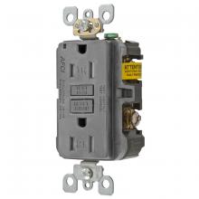 Hubbell Wiring Device-Kellems AFR15TRGY - 15A ARC FAULT TR RECEPTACLE GRAY