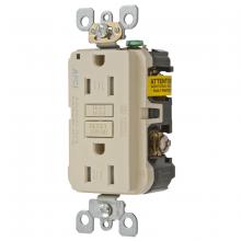 Hubbell Wiring Device-Kellems AFR15TRI - 15A ARC FAULT TR RECEPTACLE IVORY