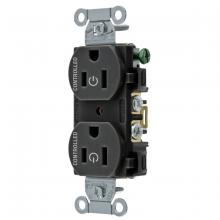 Hubbell Wiring Device-Kellems BR15C2BLK - 2/2 CONTROLLED 15A 125V, B/S, DUP, BK