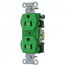 Hubbell Wiring Device-Kellems BR15C2GN - 2/2 CONTROLLED 15A 125V, B/S, DUP, GN