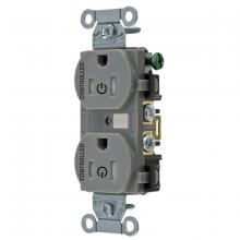 Hubbell Wiring Device-Kellems BR15C2GRYTR - 2/2 CONTROLLED 15A 125V, B/S, TR DUP, GY