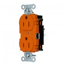 Hubbell Wiring Device-Kellems BR15STO - DPLX RCPT, COM, SPRG TRM, 15A 125V, OR