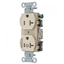Hubbell Wiring Device-Kellems BR20C1LA - 1/2 CONTROLLED 20A 125V, B/S, DUP, LA