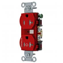 Hubbell Wiring Device-Kellems BR20C1RTR - 1/2 CONTROLLED 20A 125V, B/S, TR DUP, R