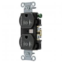 Hubbell Wiring Device-Kellems BR20C2BLKTR - 2/2 CONTROLLED 20A 125V, B/S, TR DUP, BK