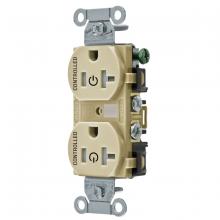 Hubbell Wiring Device-Kellems BR20C2ITR - 2/2 CONTROLLED 20A 125V, B/S, TR DUP, IV