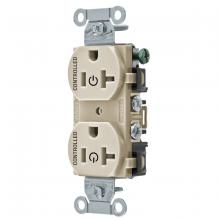 Hubbell Wiring Device-Kellems BR20C2LA - 2/2 CONTROLLED 20A 125V, B/S, DUP, LA