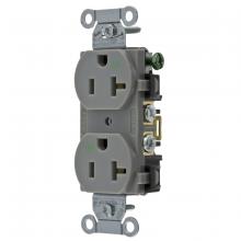 Hubbell Wiring Device-Kellems BR20GRYWR - WTR RES, COM GRD, 20A 125V, 5-20R, GY