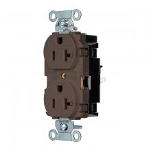 Hubbell Wiring Device-Kellems BR20ST - DPLX RCPT, COM, SPRG TRM, 20A 125V, BR