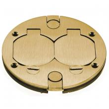 Hubbell Wiring Device-Kellems BRS2RCA - REP BRASS CTR COVER ASSEM