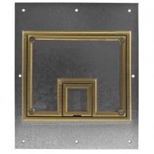 Hubbell Wiring Device-Kellems CFB7CVRBRS - REC FB COVER, 7-G, BRASS, CARPET