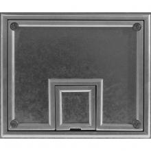 Hubbell Wiring Device-Kellems CFB7TALU - REC FB COVER, 7-G, ALUM, 1/2-IN TILE
