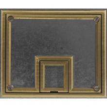 Hubbell Wiring Device-Kellems CFB7TBRS - REC FB COVER, 7-G, BRASS, 1/2-IN TILE
