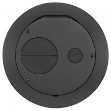 Hubbell Wiring Device-Kellems CFBS1R6FFCVRBLK - CFB2G ROUND 6 INCH FF COVER, BLACK
