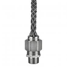 Hubbell Wiring Device-Kellems CG812SST - STR MALE SS DCG, .625-.750", 1" W/MESH
