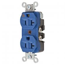 Hubbell Wiring Device-Kellems CR5352IGBL - DUP RCPT, IG, CONST GRD, 20A 125V, BL