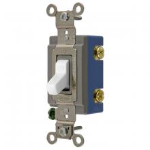 Hubbell Wiring Device-Kellems CS1201WU - SWITCH, COM, SP, 15A 120/277V, WH, USA