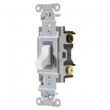 Hubbell Wiring Device-Kellems CSB320W - SWITCH, COMM, 3W, 20A 120/277V, B+S, WH