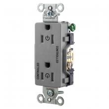 Hubbell Wiring Device-Kellems DR15C2GRYTR - 2/2 CONTROLLED 15A 125V, B/S, TR DECO,GY